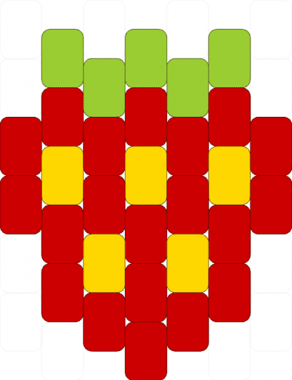 Strawberry - red,strawberry,fruit,tiny,charm,cute,green,berry