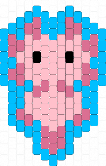 Axolotl - light blue,pink,cotdsymmetry,axolotl,blue,cute,amphibian,remix