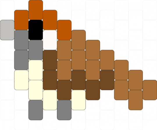 Sparrow - Alternative Pattern - tan,brown,sparrow,bird,cute,charm,grey,tiny