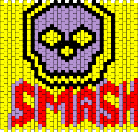 Smash Bag panel! - smash,skull,bag,panel,gaming,competition,bold,playful,statement,text,yellow,red
