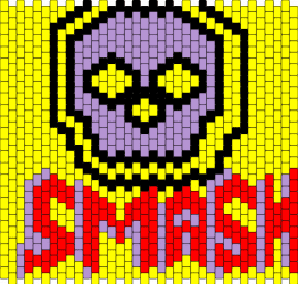 Smash Bag panel! - smash,skull,bag,panel,gaming,competition,bold,playful,statement,text,yellow,red