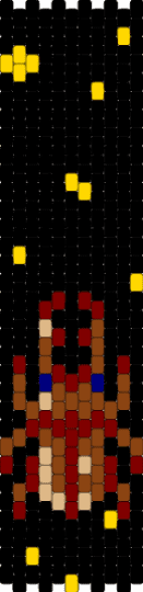 Bag side 1 - black,brown,red