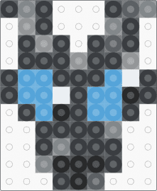 “I bite.” - black,gray,light blue