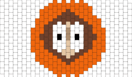 kenny - white,orange,brown