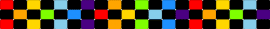 rainbow ladder cuff - black,red,yellow,light blue