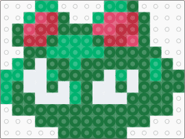 Psychonauts Raz Mini Icon - psychonauts,bead pattern,green,video game,retro