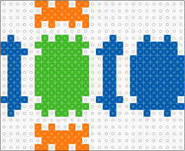 minecraft torso - blue