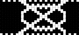 creepypasta symbol cuff - black