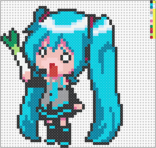 Miku (big) - light blue,teal