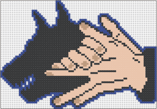 megumi jjk - shadow puppet,hands,dog,animal,beige,blue