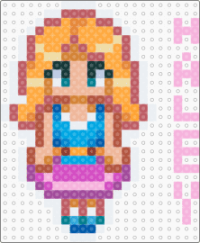 |+ haley + | stardew valley - red,beige,pink,orange