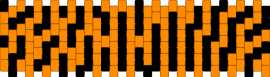 Tiger stripe cuff - black,orange