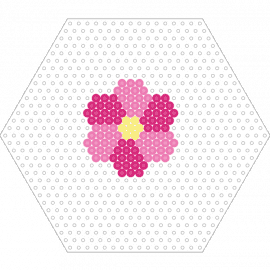 flower coaster - pink