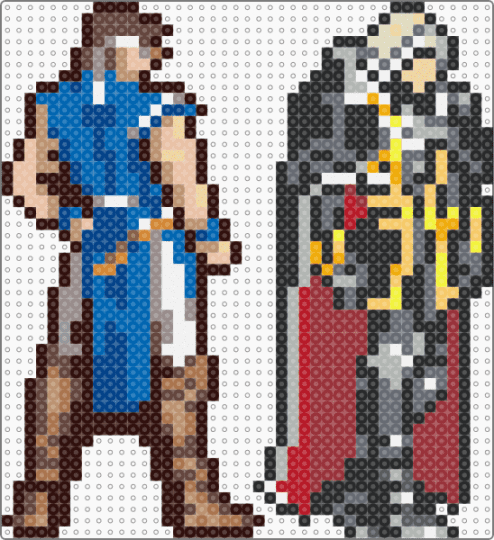 alucard and richter SofN - brown,beige,red,colorful