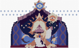 pv tapestry (wip) - pink,orange,purple