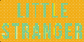 Ls - little stranger,band,music,lettering,text,typography,melody,harmony,orange