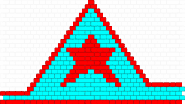 start bikini - light blue,red