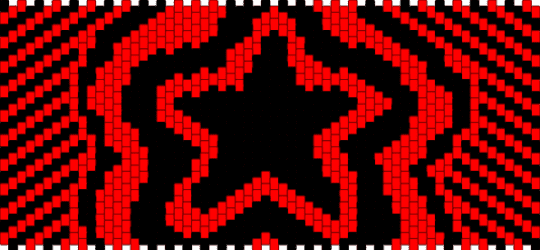 Star Bag - black,red