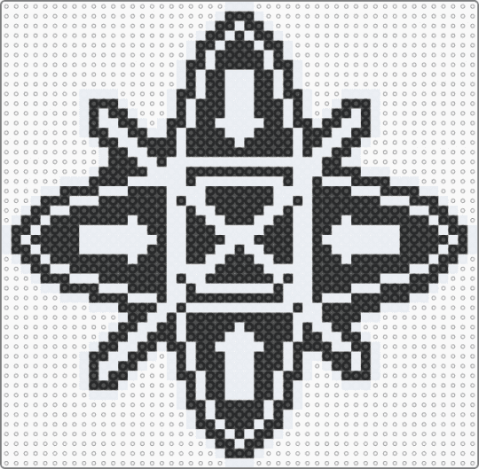 Slenderverse Logo / Fuse bead sign / Slenderman Verse - white,black,slenderverse,slenderman,tribe twelve,everyman hyrbid,marble hornets