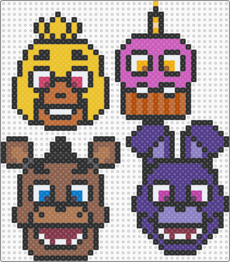 FNAF 1 / Part 1 - black,yellow,tan,pink,purple,colorful,freddy,fnaf,five nights at freddys