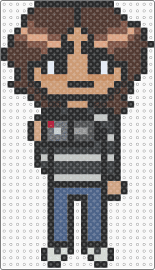 Noah Maxwell / 2.0 Charm / Tribe Twelve - black,brown,beige,blue,colorful,noah maxwell,tribe twelve,charm,fuse bead,slenderverse