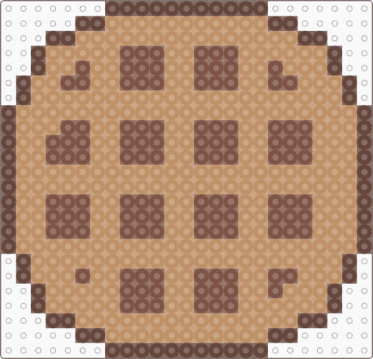 Waffle Charm / Simple - tan,waffle,charm,keychain,food,brown,cute,simple