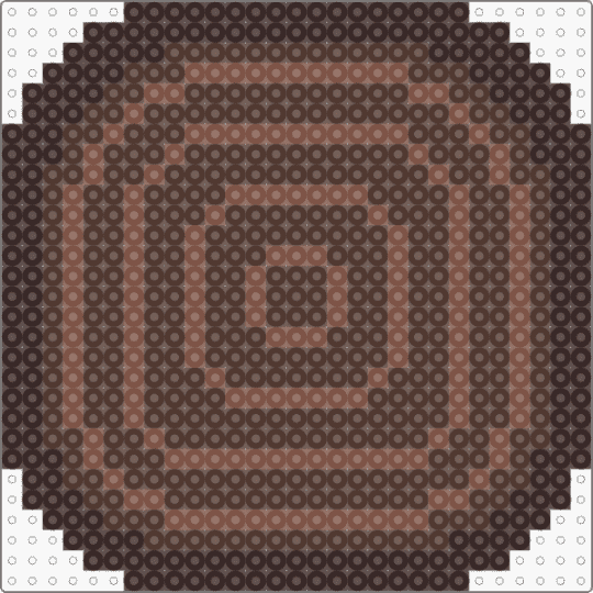 Wood Log Coaster / Room decor - brown, coaster, decor, forest, fuse bead, log, wood