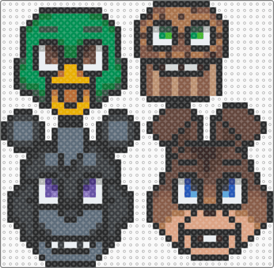 Forest Rockers / FNAF OC's / FNAFR - black,gray,tan,brown,beige,colorful,fnaf,fnaf oc,fnafr