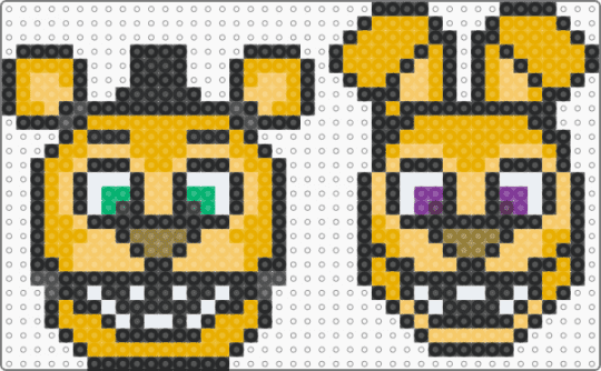 Fredbear duo / FNAF - black,orange,yellow,fredbear,bonnie,fnaf