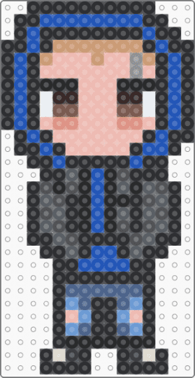 Eddie Charm / OC / human - black,beige,gray,blue,oc,charm,cute,emo,punk