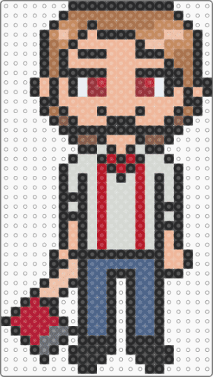 Patrick / 2.0 Base / MLAndersen0 Charm - black,tan,beige,red,slenderverse,creepypasta,patrick andersen,mlanderson0