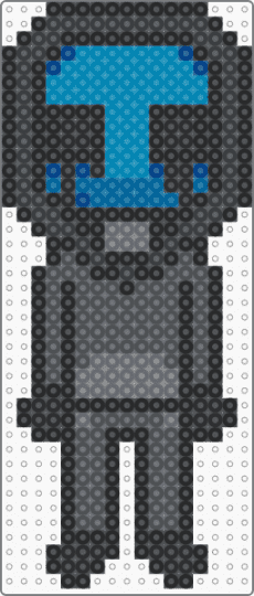 Eyeless Jack / Base 2.0 / Creepypasta Charm - black,gray,creepypasta,eyeless jack,ej,charm
