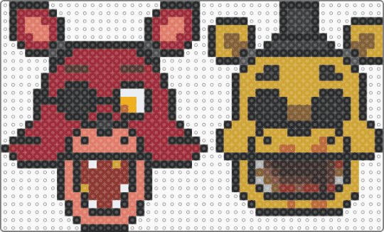 FNAF 1 / Part 2 - black,red,orange,fnaf,freddy,foxy,golden freddy