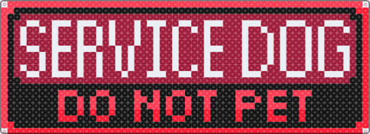 Service Dog - DO NOT PET (Red) - red,dog,service dog,working dog,warning,tag,patch,black