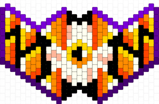 Eyeball Mouth Mask (Purple and Orange) - purple,red,orange,teeth,fangs,eyeball,eye,colorful,mask