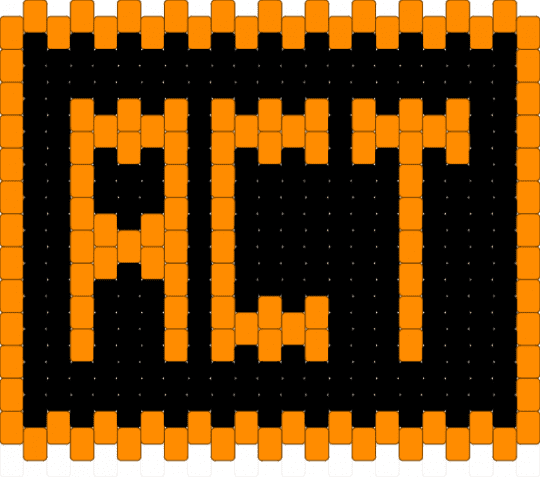 ACT Button [Deltarune] - orange,black,deltarune,act,gaming,video game