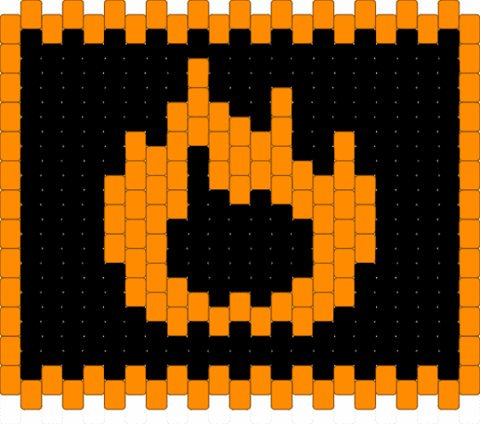 MAGIC Button [Deltarune] - black,orange,deltarune,gaming,video game,magic,fire