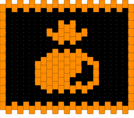 ITEM Button [Deltarune] - black,orange,deltarune,gaming,video game,item,bag