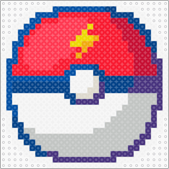 Neon Pikachu Pokeball (W/Border) - blue,red,beige,pokemon,pokeball,lightning,thunderbolt,pikachu,ball,video game