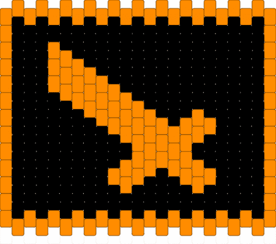 FIGHT Button [Deltarune] - black,orange,deltarune,gaming,video game,sword,fight