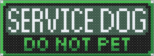Service Dog - DO NOT PET (Green) - gray,green,dog,service dog,working dog,warning,tag,patch,black