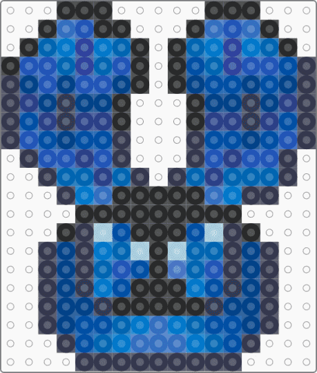 Moth Head - blue