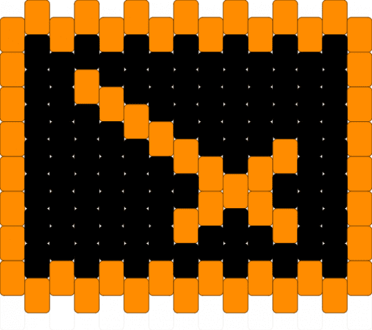 FIGHT Button Mini [Deltarune] - black,orange,deltarune,video game,gaming,sword,fight