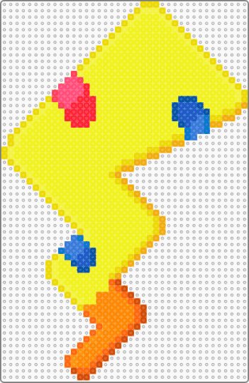 Pikachu Tail ( Bandaged ) - yellow,pikachu,pokemon,tail,accessory,fuse bead,video game,character
