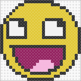 Happy face :D - yellow,pink