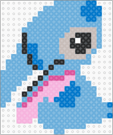 Stitch Perler - light blue