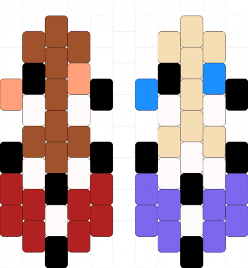 Kinger/Queenie charms - beige,blue,red,kinger,queenie,tadc,digital circus