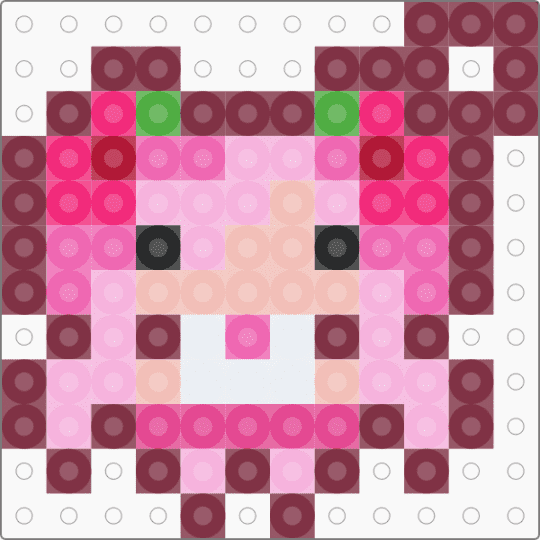 Mini Sakura Miku keycain - pink,brown,miku,sakura,cute,vocaloid,songs,music