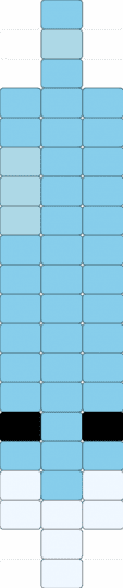Bubble worm - light blue,bubble,tadc,blue,worm