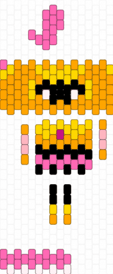 Soulvester but he's the princess - orange,soulvester,pink,princess,dress,roblox,dandys world,video game